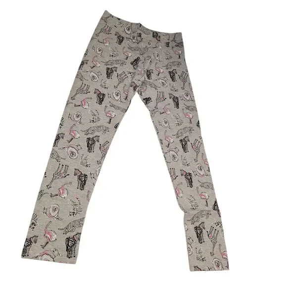 Spotted Zebra Girls Active Stretch Blue & Gray Printed Legging Small (2-Pack) - Picture 3 of 11